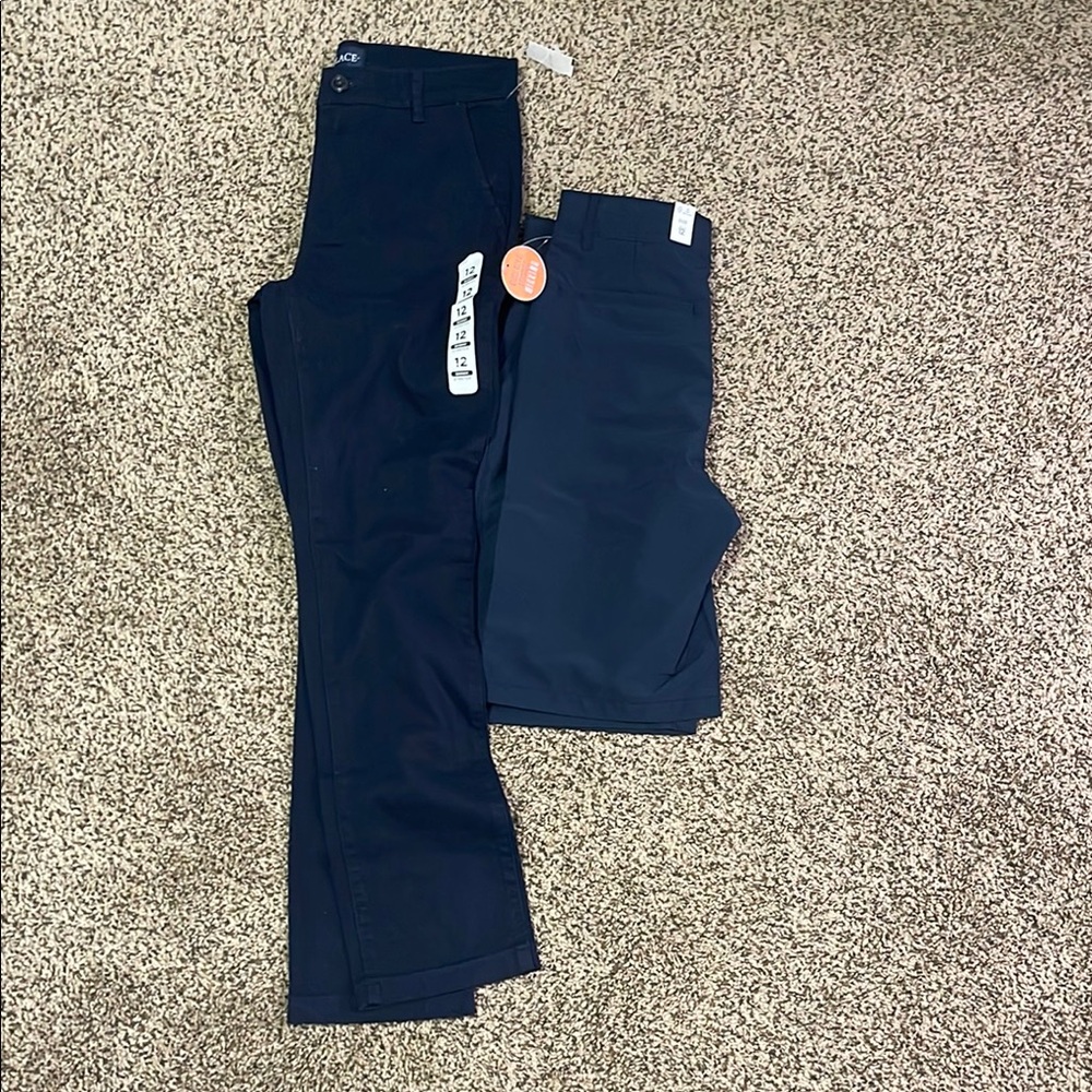 Navy shorts and pants set boys size 12